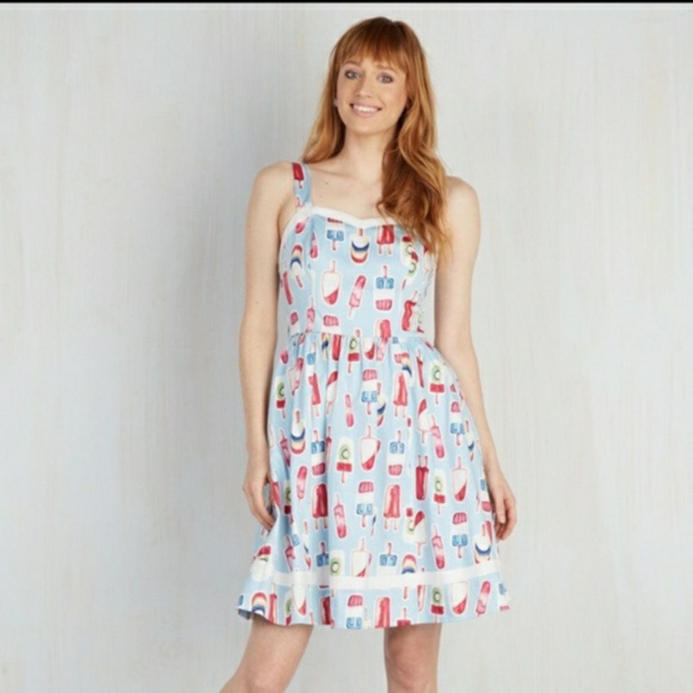Modcloth  Flavor Fav Popsicle fit and flare dress